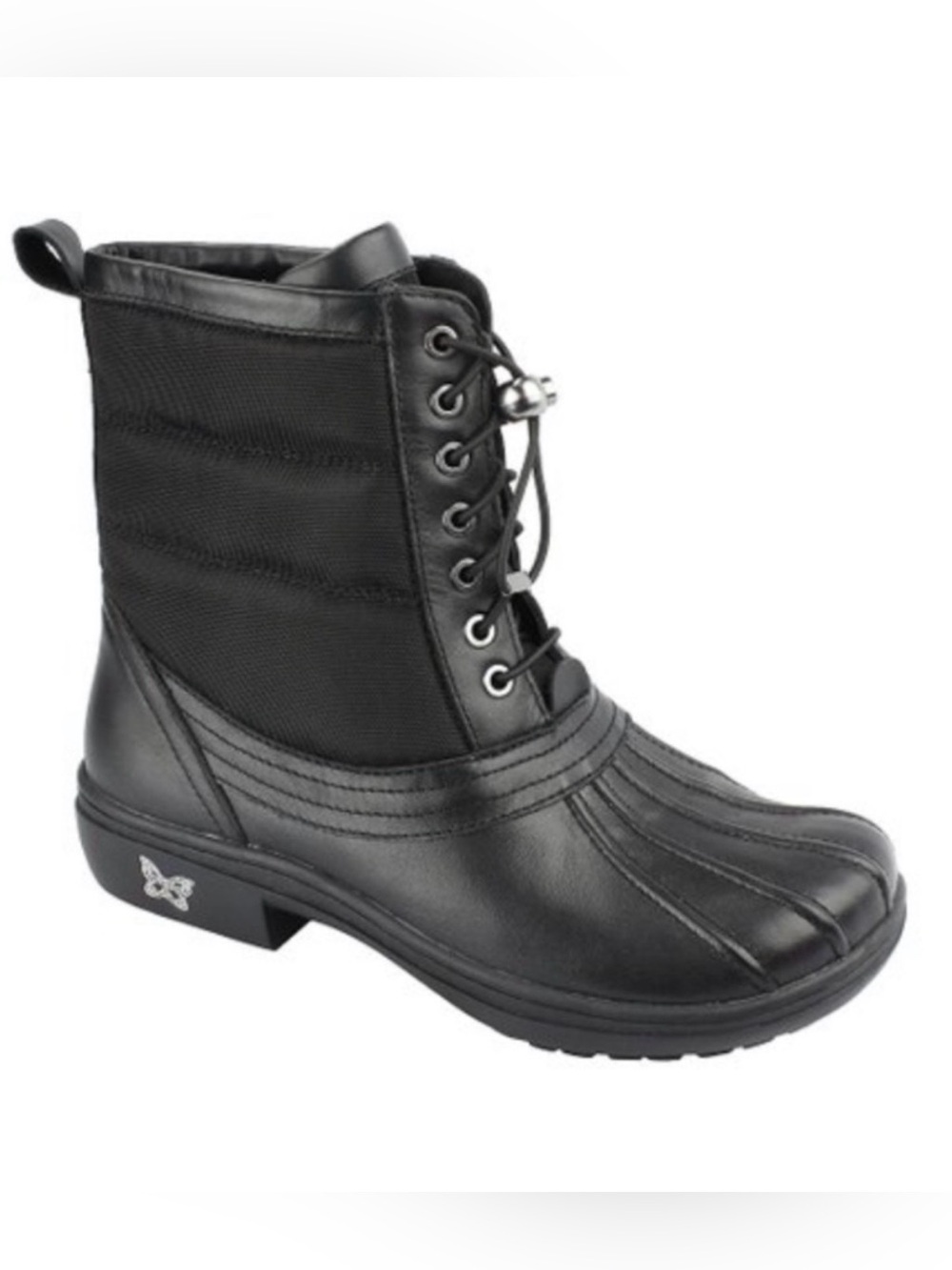 Like New Alegria Stormy Black Nappa Duck Boots Size 37